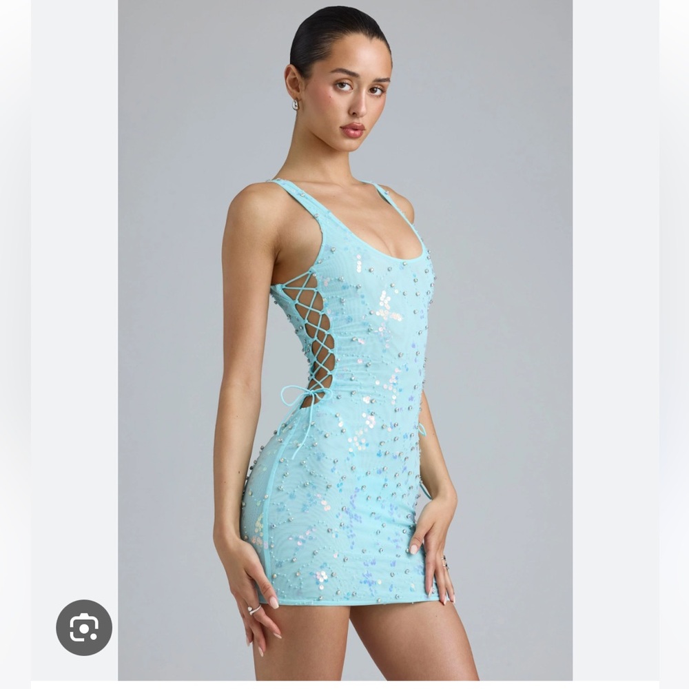 Oh Polly Blue Sequin Mini Dress Bratz Collection - Picture 3 of 3